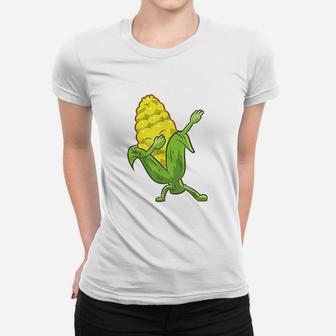 Funny Dabbing Corn Cute Dancing Corn Gift For Corn Farmer Women T-shirt | Crazezy