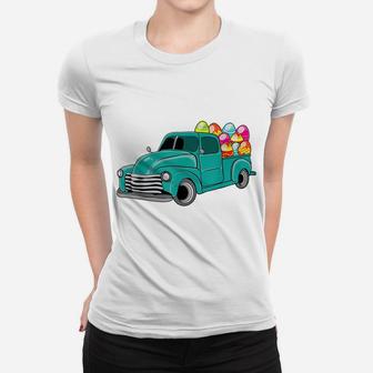 Funny Easter Egg Vintage Truck Boys Teens Kids Women T-shirt | Crazezy UK