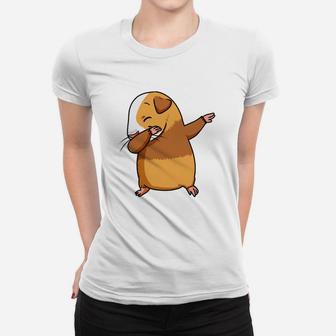 Funny Guinea Pig Dabbing Cute Dab Dance Tee Women T-shirt | Crazezy