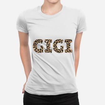 GIGI Leopard Cheetah Animal Print Proud Grandma Grandmother Women T-shirt | Crazezy DE