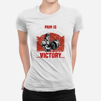 Gymnastic Pain Is Temporary Victory Is Forever Ladies Tee | Crazezy DE