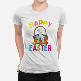 Happy Easter Day Bunny Hunting Chocolate Eggs Egg Hunt Gift Women T-shirt | Crazezy AU