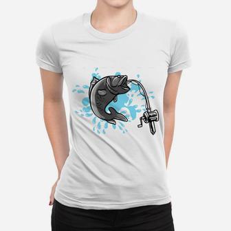 I Fish So I Don't Choke People Funny Fishing Saying Gift Women T-shirt | Crazezy