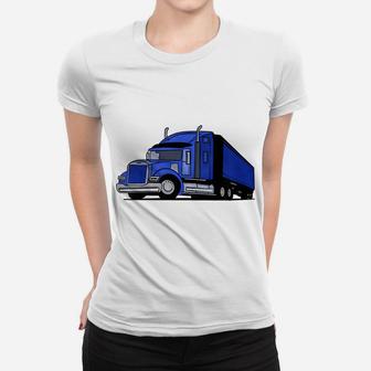 Kids Semi Truck Design Gift Women T-shirt | Crazezy