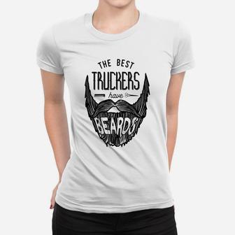 Mens Bearded Trucker Truck Driver Shirt Bearded Truck Driver Gift Women T-shirt | Crazezy
