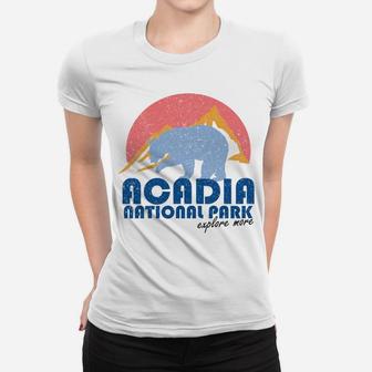 Retro Acadia National Park Maine Vintage Gift Women T-shirt | Crazezy CA