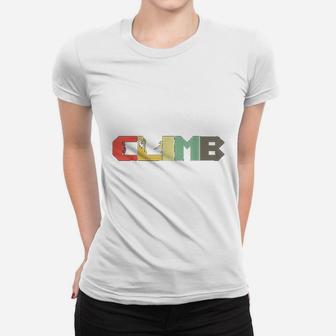 Retro Rock Climbing Gift I Vintage Climber Mountaineer Women T-shirt | Crazezy