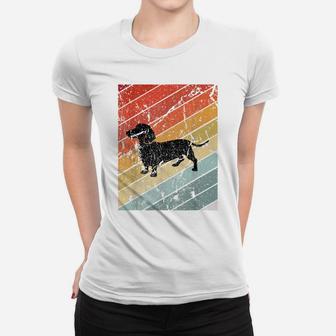 Vintage Weiner Dog Lover Gift Retro Dachshund Women T-shirt | Crazezy CA