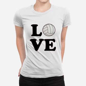Volleyball Love Team Player Cute Fan Women T-shirt | Crazezy