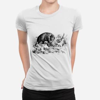 Wild Boar Hunter Pig Hog Hunting Women T-shirt | Crazezy
