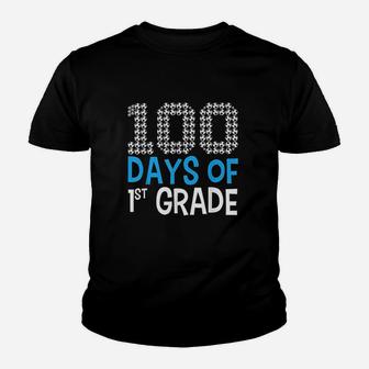 100 Days Of First Grade Soccer Sport 100th Day Of School Youth T-shirt | Crazezy CA