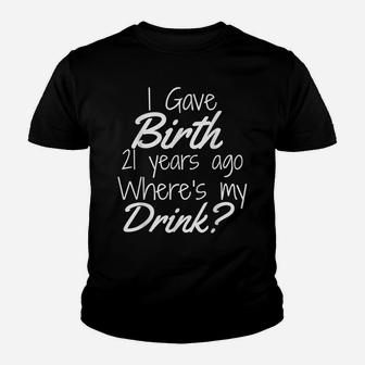 21St Birthday For Mom 21 Year Old Child Son Daughter Gift Youth T-shirt | Crazezy
