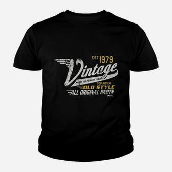 42nd Birthday Gift Vintage 1979 Aged To Perfection Racing Youth T-shirt | Crazezy UK