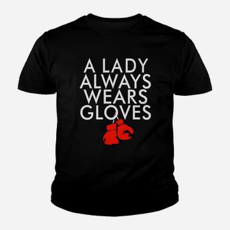 A Lady Always Wears Gloves Boxing Coach Spar T Shirt Youth T-shirt | Crazezy CA