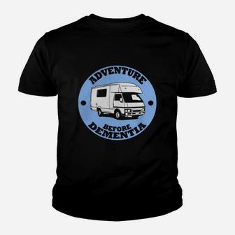 Adventure Before Dementia Caravan Camping Camping Shirt Youth T-shirt | Crazezy UK
