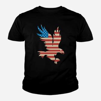 American Flag Bald Eagle Hoodie - Usa Sweatshirt Youth T-shirt | Crazezy