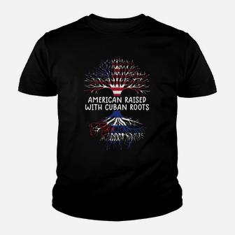 American Raised With Cuban Roots Cuba Flag Shirt Men Women Youth T-shirt | Crazezy AU