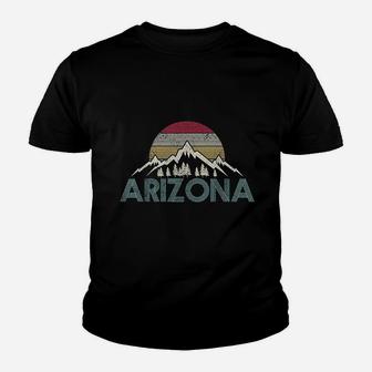 Arizona Vintage Retro Mountains Nature Hiking Souvenir Gift Youth T-shirt | Crazezy