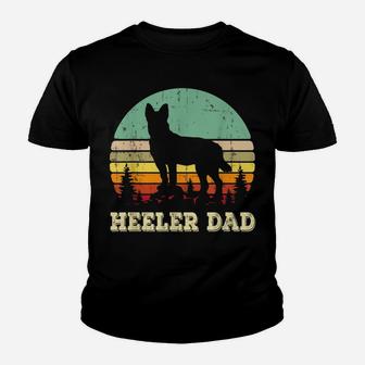 Australian Cattle Dog Red Blue Pet Heeler Dad Cute Mens Gift Youth T-shirt | Crazezy