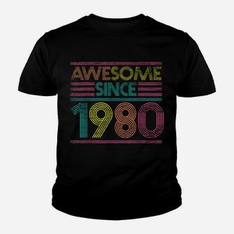 Awesome Since 1980 39Th Birthday Gifts 39 Years Old Youth T-shirt | Crazezy