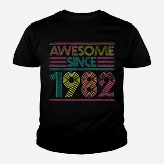 Awesome Since 1982 38Th Birthday Gifts 38 Years Old Youth T-shirt | Crazezy