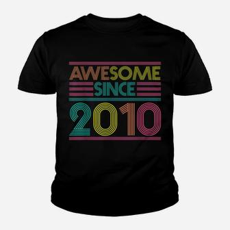 Awesome Since 2010 9Th Birthday Gifts 9 Years Old Youth T-shirt | Crazezy