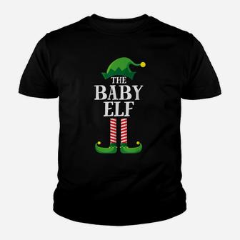 Baby Elf Matching Family Group Christmas Party Pajama Youth T-shirt | Crazezy