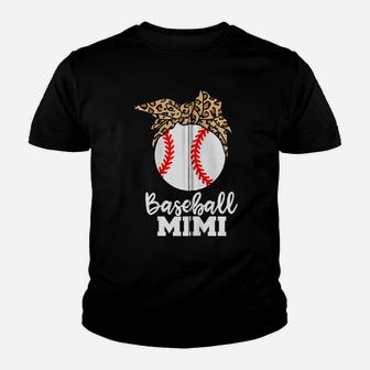 Baseball Mimi Funny Leopard Mimi Zip Hoodie Youth T-shirt | Crazezy