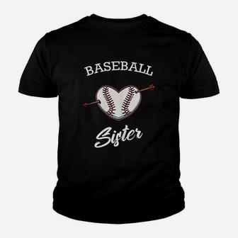 Baseball Sister Softball Lover Proud Supporter Coach Player Youth T-shirt | Crazezy DE