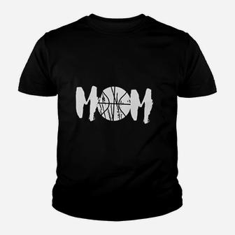Basketball Mom Sport Mom Graphic Off Shoulder Tops Youth T-shirt | Crazezy