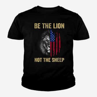 Be The Lion Not The Sheep Us Patriotic Veteran Youth T-shirt | Crazezy AU