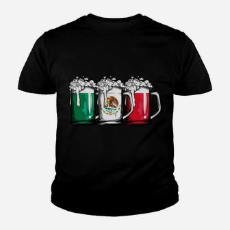 Beer Mexican Flag Mexico Cinco De Mayo Men Drinking Mug Sweatshirt Youth T-shirt | Crazezy CA