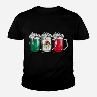 Beer Mexican Flag T Shirt Cinco De Mayo Women Mexico Gifts Youth T-shirt | Crazezy AU
