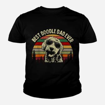 Best Doodle Dad Ever Goldendoodle Dad Vintage Gift Youth T-shirt | Crazezy AU