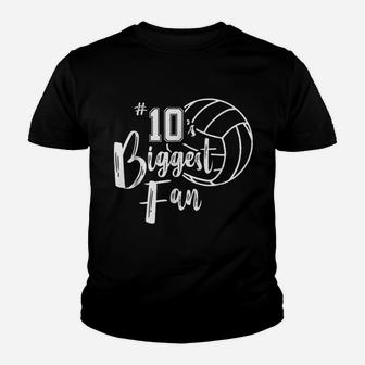 Biggest Fan Volleyball Mom Volleyball Dad Youth T-shirt | Crazezy UK