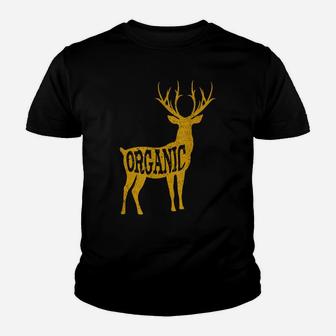 Bow Hunting Gear Vintage Organic Deer Outdoors Archery Gift Youth T-shirt | Crazezy AU