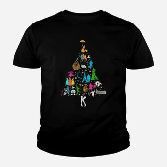 Broadway Musical Theatre Christmas Tree Funny Xmas Youth T-shirt | Crazezy AU