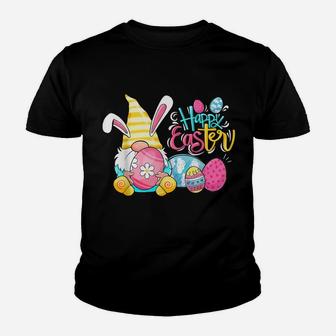 Bunny Gnome Rabbit Eggs Hunting Happy Easter Day Funny Gifts Youth T-shirt | Crazezy UK