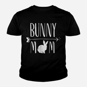 Bunny Mom Funny Bunnies White Rabbit Gift - White Youth T-shirt | Crazezy
