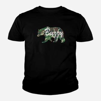 Buzzy Bearfunny Camping Summer Fathers Day Youth T-shirt | Crazezy