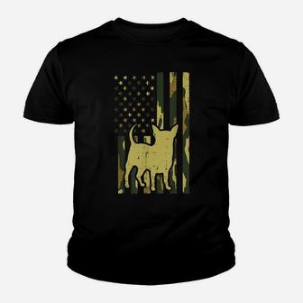 Camo Flag Chihuahua Vintage Chiwawa Patriotic Dog Lover Gift Youth T-shirt | Crazezy