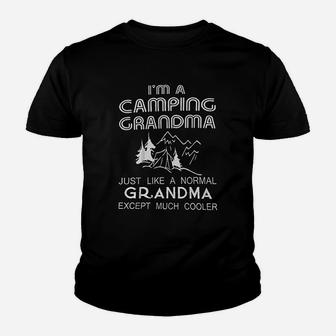 Camping Grandma Much Cooler Camping Grandma Youth T-shirt | Crazezy AU