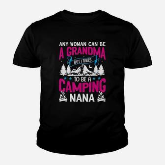 Camping Nana Grandma Funny Mothers Day Gift Youth T-shirt | Crazezy CA