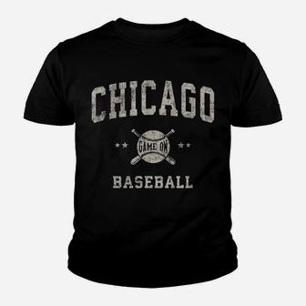 Chicago Vintage Baseball Throwback Retro Design Youth T-shirt | Crazezy CA