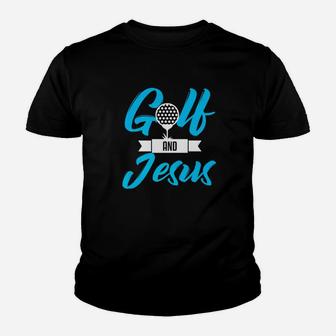 Christian Golf Player Golfer Golfing Jesus Gift Dad Youth T-shirt | Crazezy