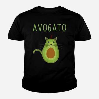 Cinco De Mayo Shirts Cinco De Meow Avogato Cat Avocado Tees Youth T-shirt | Crazezy UK