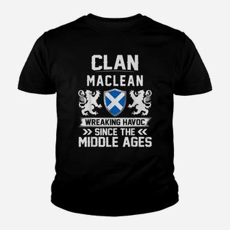 Clan MACLEAN Scottish Family Scotland Mothers Day Fathers Youth T-shirt | Crazezy