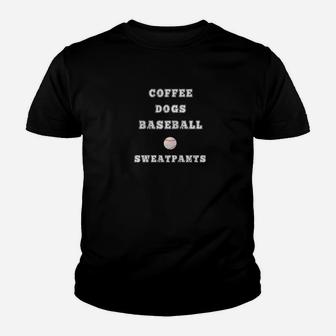 Coffee Dogs Baseball Sweatpants Gift For Fans Youth T-shirt | Crazezy