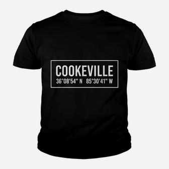 COOKEVILLE TN TENNESSEE Funny City Coordinates Home Gift Youth T-shirt | Crazezy DE