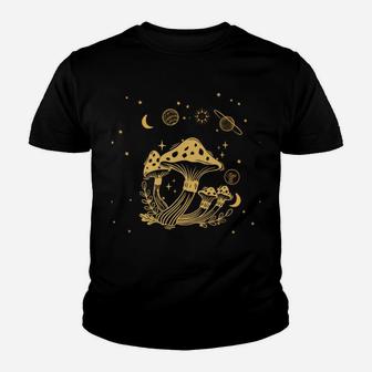 Cottagecore Mushroom Dark Academia Goblincore Aesthetic Youth T-shirt | Crazezy